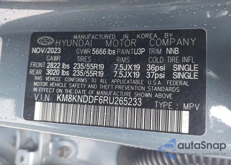 2024 Hyundai Ioniq 5 Sel из США, поврежденный, VIN KM8KNDDF6RU265233